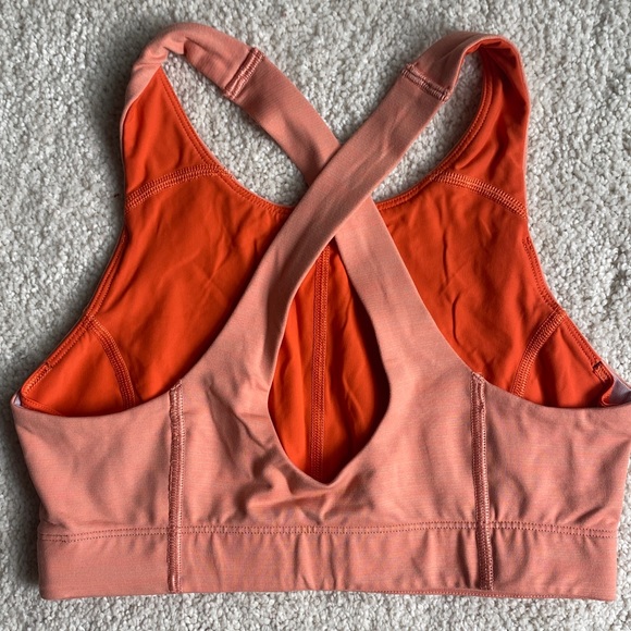 Outdoor Voices TechSweat Sports Bra Coral Orange XS - Picture 2 of 4